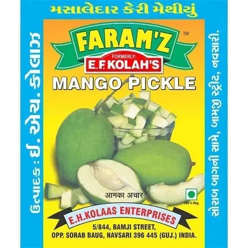 Purchase online Hot mango pickle  (Methiu) by Faram’z E.F. Kolah’s | 200 grams